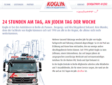 Tablet Screenshot of abschleppdienst-koglin.de